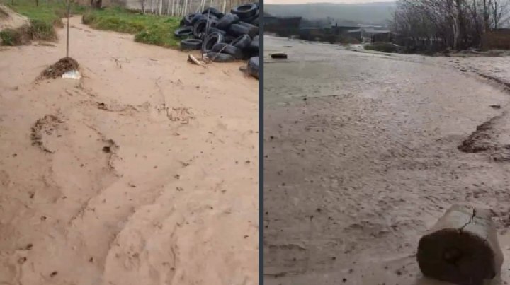 В Кашкадарьинской области после сильных дождей затопило несколько домов