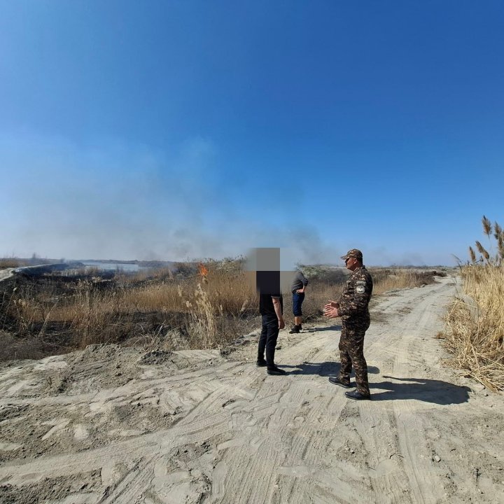 В Фергане мужчина поджёг поле и был наказан