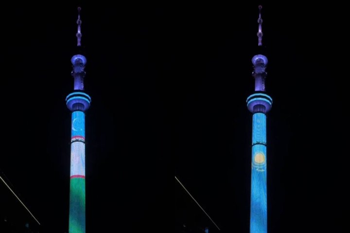 Телебашня Кок-Тобе стала символом казахстанско-узбекского сближения — видео