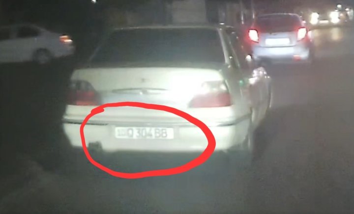 В Бектемирском районе водитель автомобиля «Nexia-1» за минуту совершил несколько грубых нарушений ПДД