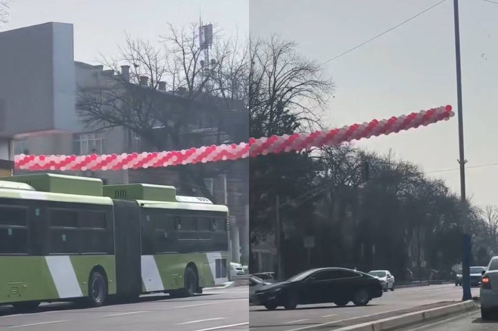В Ташкенте оштрафовали гражданина за украшение проезжей части шарами — видео