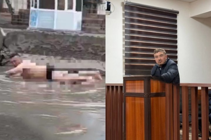 Эпатажный заплыв в луже обернулся арестом для узбекского блогера — видео