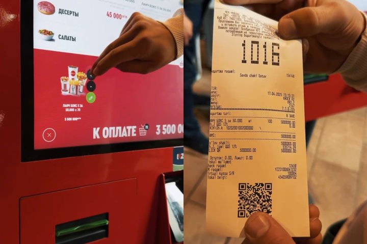 В Узбекистане блогер закупил фастфуд на 5 миллионов сумов — видео