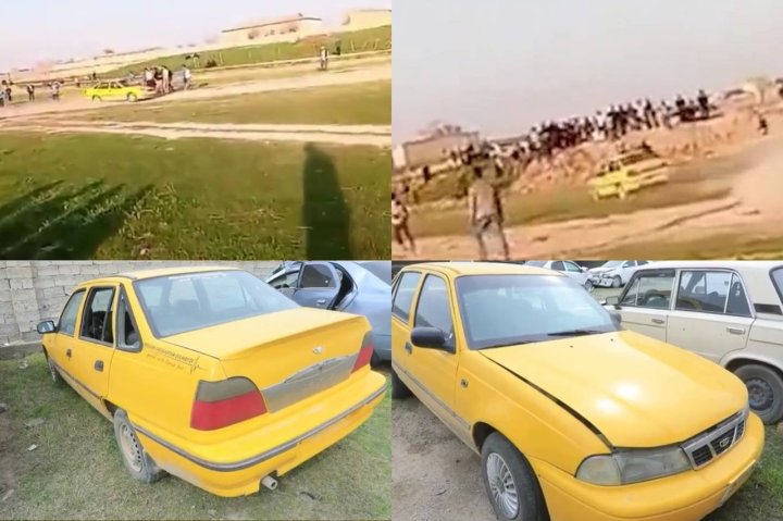 В Самаркандской области водитель Nexia пытался сбить людей на футбольном поле  — видео