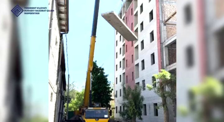 В Чирчике застройщик решил самовольно пристроить дополнительный этаж к строящемуся многоквартирному дому