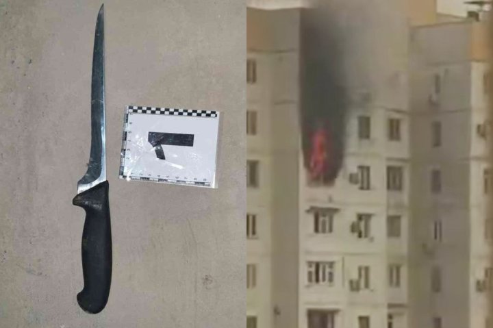 В Ташкенте мужчина жестоко изрезал знакомых и поджёг их квартиру — видео