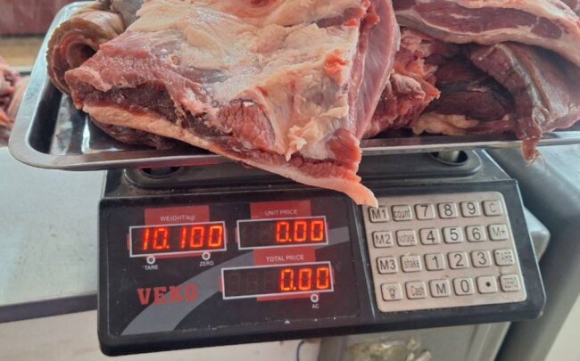 Почти 20 кг негодного мяса изъято на Ташкентском рынке