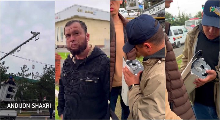 В Узбекистане мужчина разбил 52 камеры фиксации нарушений ПДД, ущерб составил более 1 млрд сумов — видео