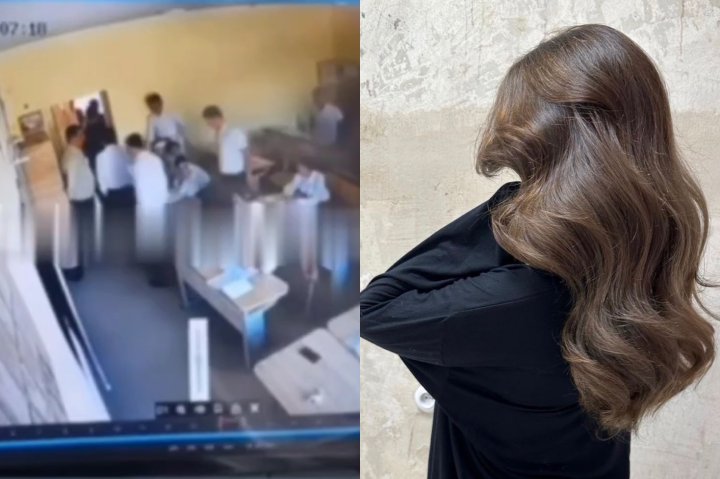 В Хорезме директор школы напала на учениц за распущенные волосы — видео