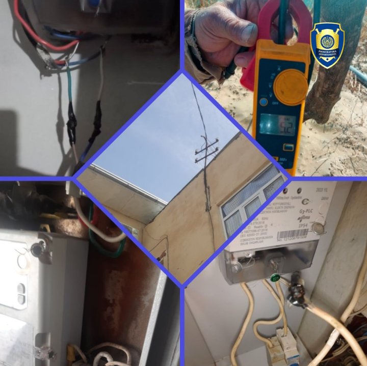 Случаи краж электроэнергии на сотни миллионов сумов выявлены в Каракалпакстане и Фергане