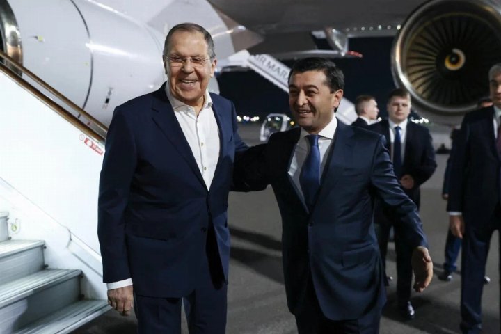 Министр иностранных дел России Сергей Лавров прибыл в Самарканд с двухдневным официальным визитом — видео