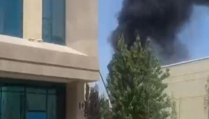 В Мирзо-Улугбекском районе произошёл пожар в строящейся многоэтажке