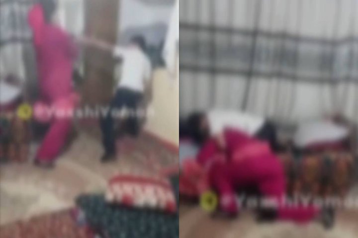 В Намангане школьник подрался с собственной мамой — видео