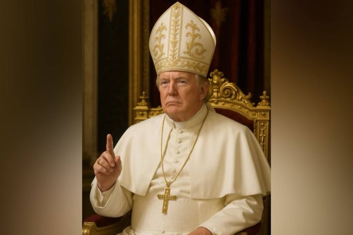 Дональд Трамп шокировал общественность, опубликовав фото в образе Папы Римского