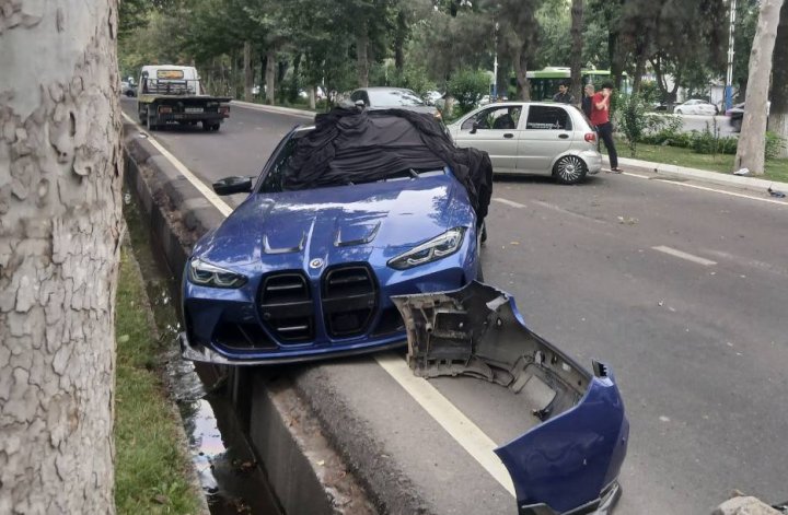 В Ташкенте столкнулись «BMW» и «Matiz»