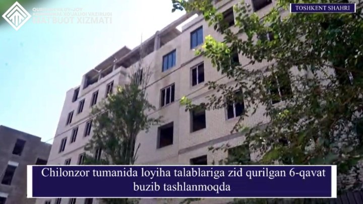 В Ташкенте суд заставил застройщика снести незаконно построенный этаж в многоквартирном доме