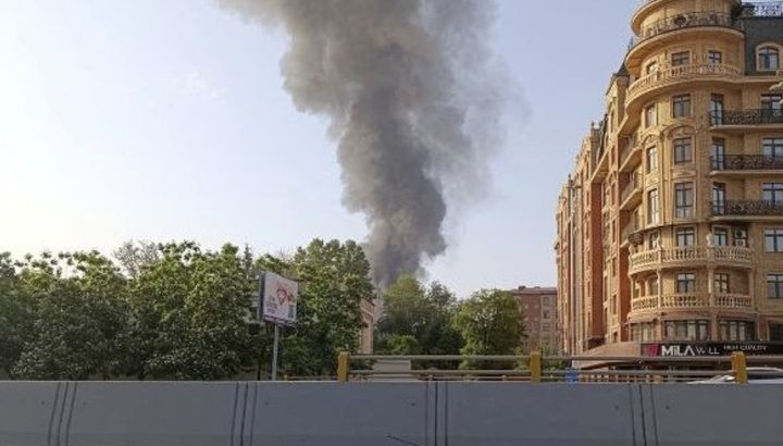 На территории Технопарка в Яккасарайском районе произошёл пожар