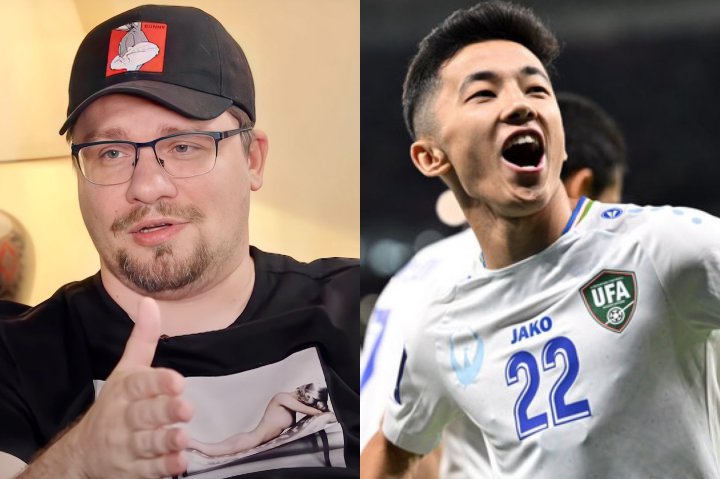 Гарик Харламов дал прозвище узбекскому футболисту Аббосбеку Файзуллаеву — видео