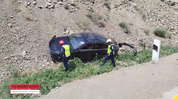 На перевале «Камчик» водитель автомобиля «BYD Chazor» не справился с управлением и вылетел в кювет