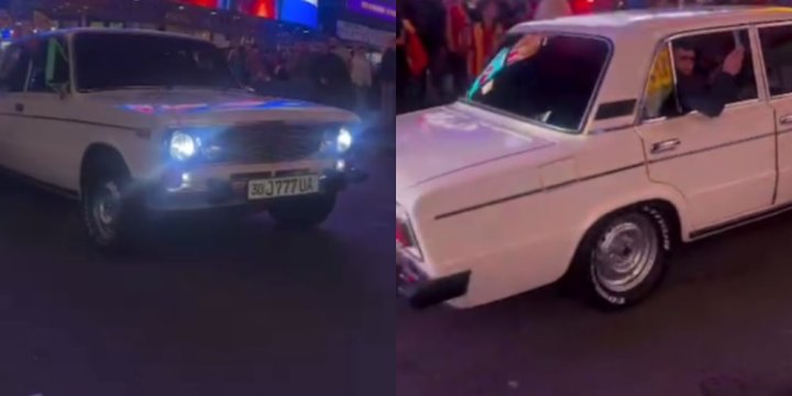 «Как он там оказался?», — самаркандец проехал на ВАЗ-2106 с узбекскими номерами по улицам США