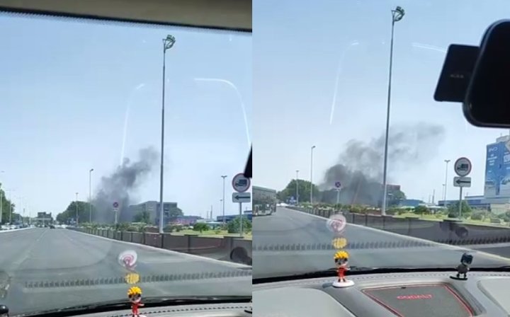 В тоннеле в Мирабадском районе загорелся автомобиль «Gentra»