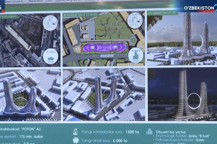 Ташкент анонсировал три крупных жилых проекта на $816 млн