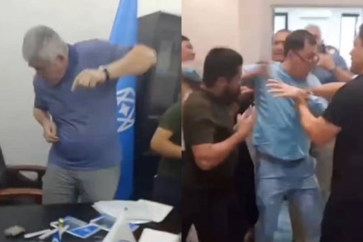 В Ташкенте в офисе застройщика произошла потасовка, есть пострадавшие — видео