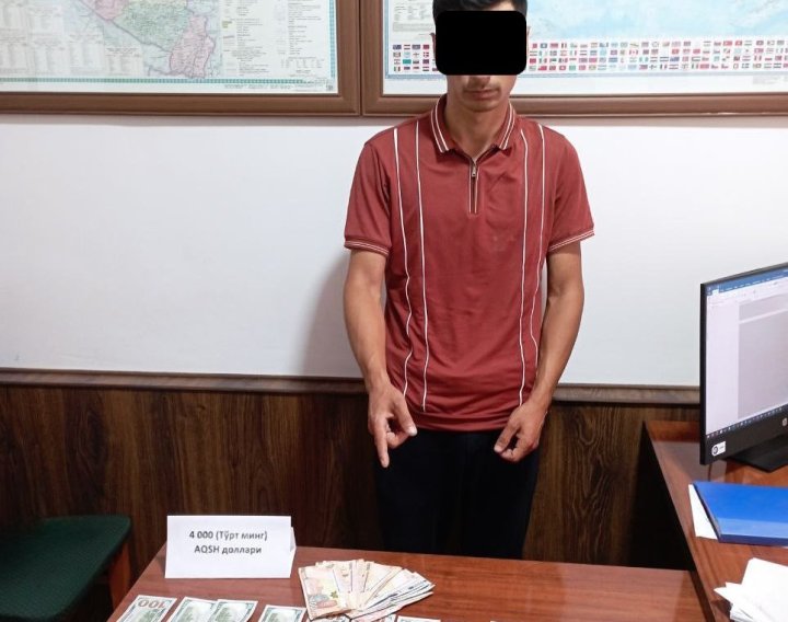 При получении 4 тыс. долларов США задержан сотрудник Янгиарыкского районного отдела сельского хозяйства