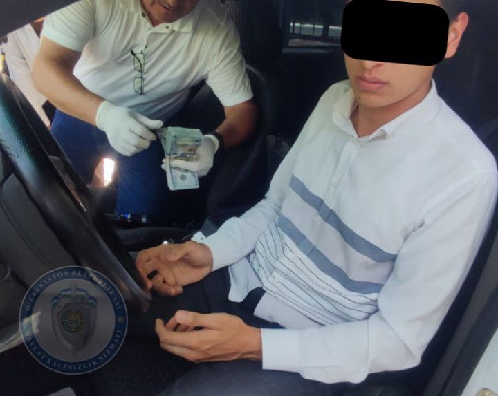 В Ахангаране задержан сотрудник хокимията, получивший 9,5 тыс. долларов США