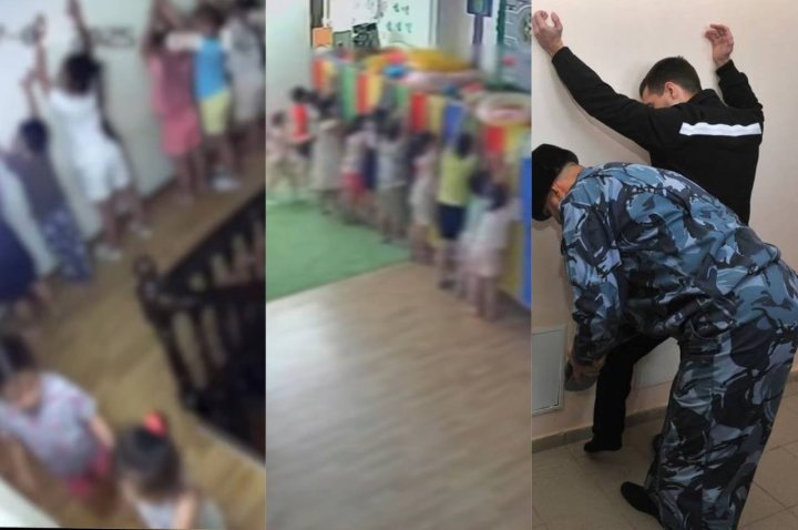 В одном из детсадов Ташкента воспитатель поставила провинившихся детей к стене с поднятыми руками — видео