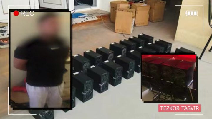 Житель Андижана занимался майнингом криптовалюты в своём доме, ущерб превысил 2 млрд сумов