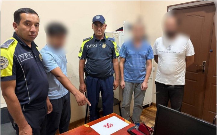 В Ташкентской области у 20-летнего водителя автомобиля «Damas» выявили психотропные препараты