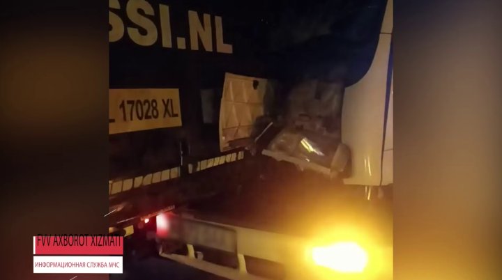 На перевале «Камчик» столкнулись два грузовика