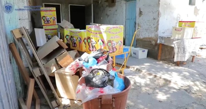 Плесень, личинки, мухи: В Ташкенте продавали мороженое с неаппетитными добавками — видео