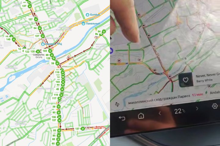 В Ташкенте произошёл транспортный коллапс из-за внезапного перекрытия кольца «Рохат»