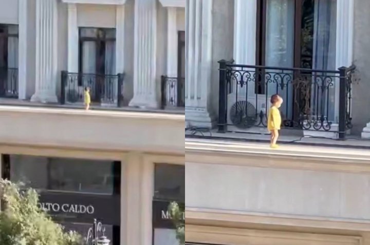 В жилом комплексе «Boulevard» в Tashkent City маленький ребёнок оказался в опасности — видео