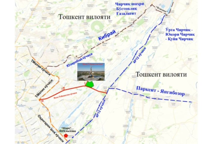 В Ташкенте временно перекроют некоторые дороги из-за праздника