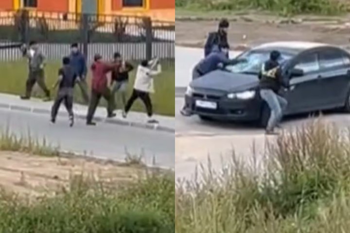 В России произошла массовая драка с участием мигрантов из Узбекистана и Таджикистана — видео