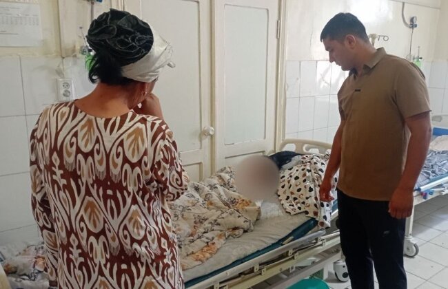 В Фергане сотрудник органов внутренних дел спас тонущую девушку