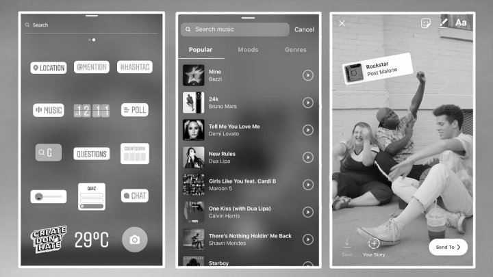 Instagram ограничил функцию добавления музыки в посты для узбекистанцев