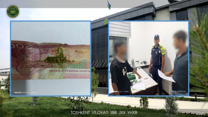 У пассажира автомобиля «Matiz» в Ташкентской области выявили свёрток с наркотиками