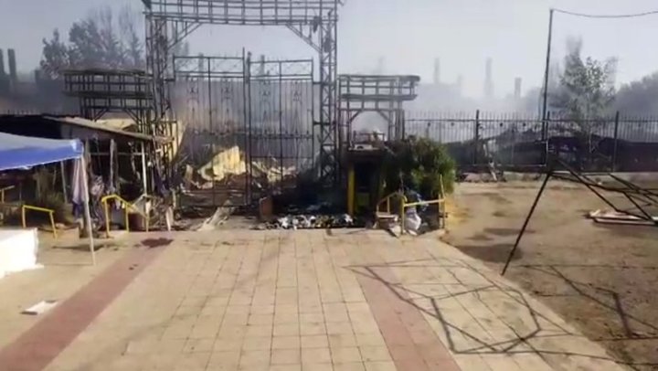 В результате пожара уничтожено 40% рынка «Уч Кахрамон»