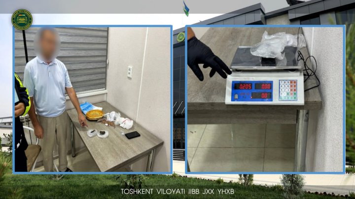 У 58-летнего пассажира автомобиля «Cobalt» в Ахангаране выявлены наркотики