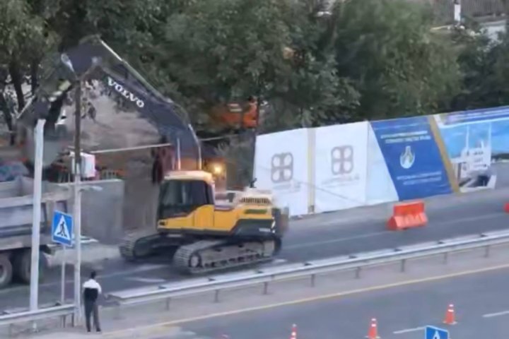 В Ташобласти за рекордные 48 часов возвели подземный переход — видео