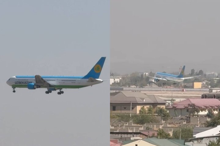 Аэропорт «Ташкент — Восточный» принял первый технический рейс — видео