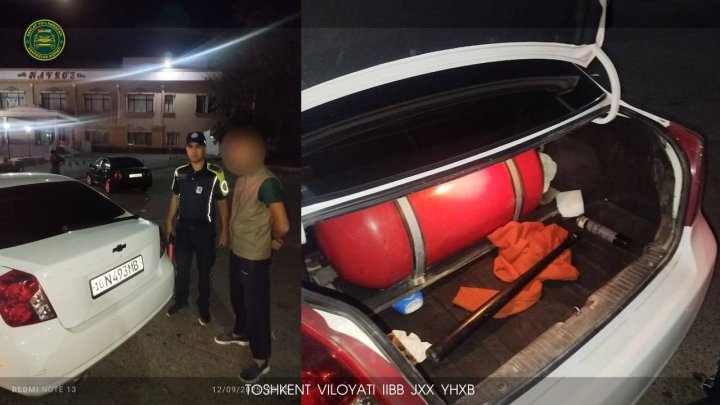 В Ташобласти у водителя Lacetti нашли биту