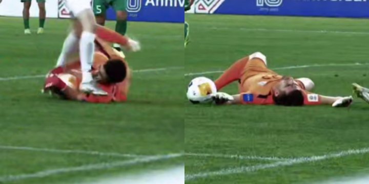 Узбекский защитник нанес вратарю сборной Туркменистана серьезную травму — видео