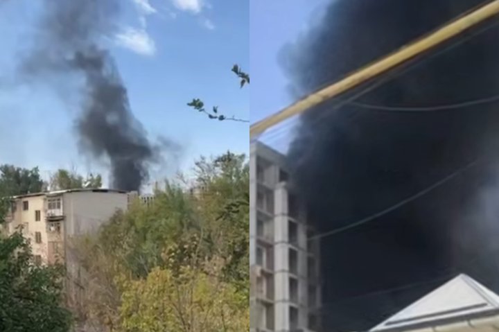 В Мирзо-Улугбекском районе Ташкента произошёл пожар