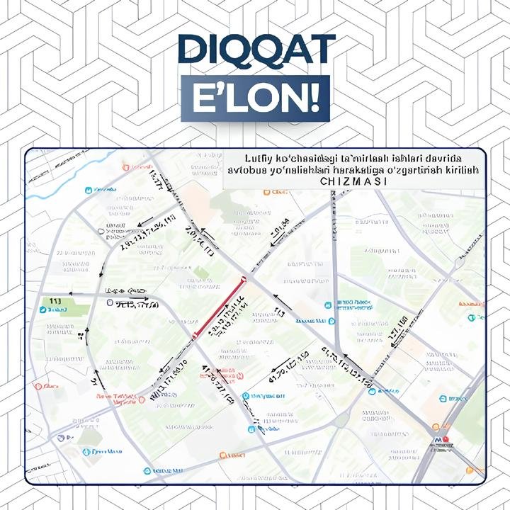 В Ташкенте скорректированы схемы движения автобусов