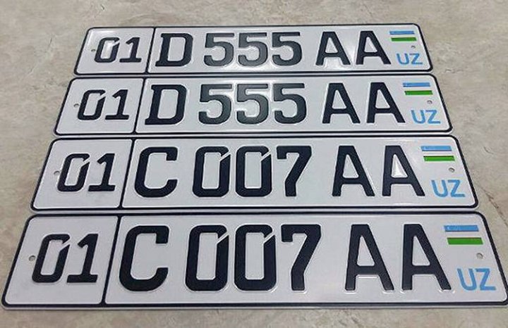 В Узбекистане «красивые» номера перестанут продавать на аукционах
